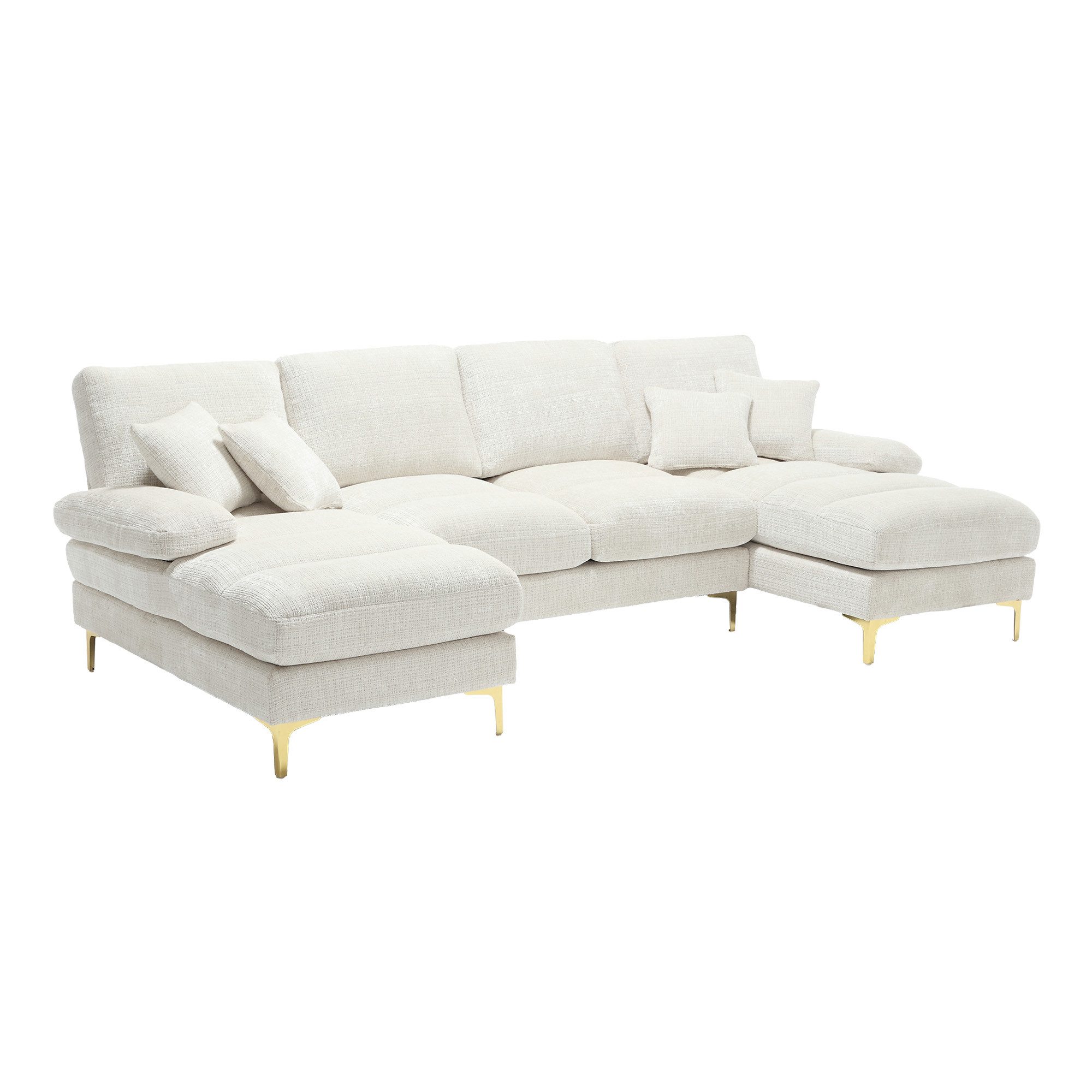 OKWISH Sofa Moderner U-förmiger Modularsofa mit günstig online kaufen