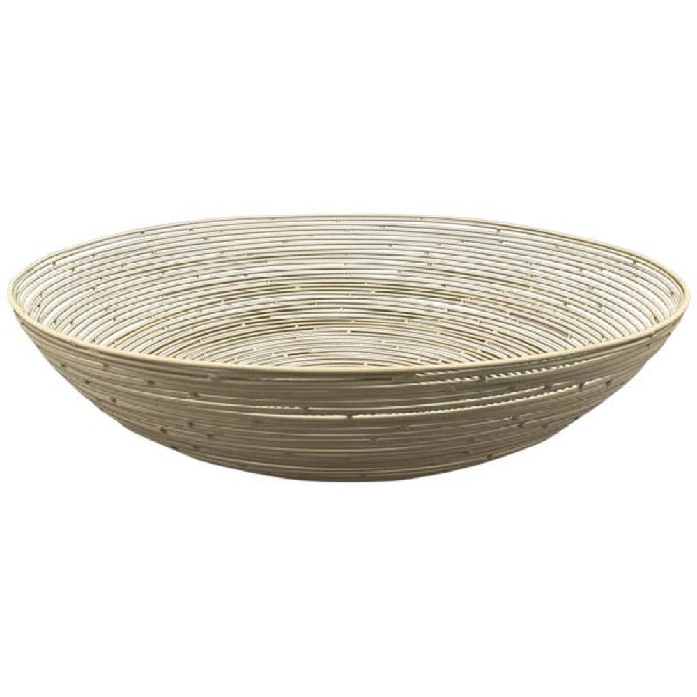 Exner GmbH Garten- & Wohnaccessoires Schale Exner Schale Dazz, Metall, 30x30x7,5 cm, 249517, (1-tlg)