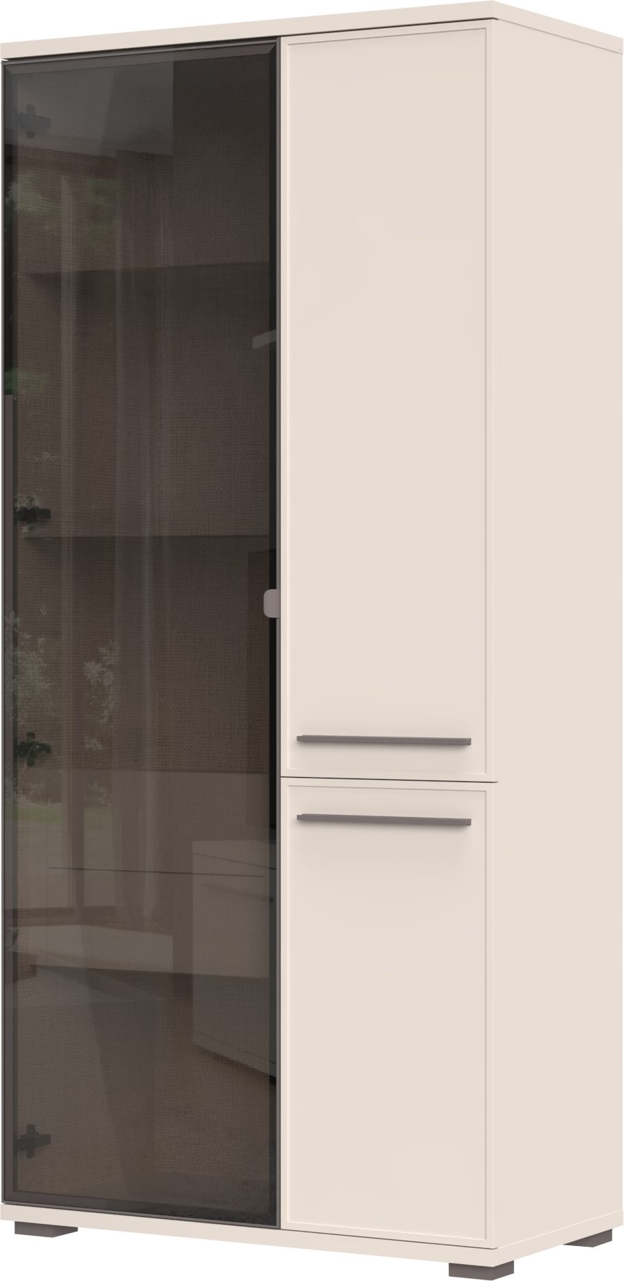 OTTO home Vitrine Opera, Showcase mit Parsol-Sicherheitsglas im modernen Look UV lackiert, Soft Close Funktion, Höhenverstellbare Füße