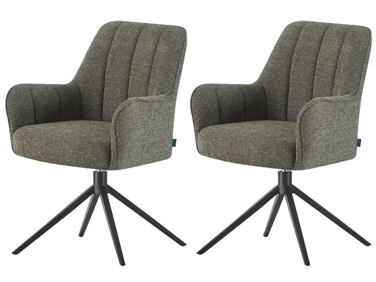 DUBI Möbel Drehstuhl THOMAS-ROMY 2er-Set, verschiedene Gestelle, Federkern, günstig online kaufen