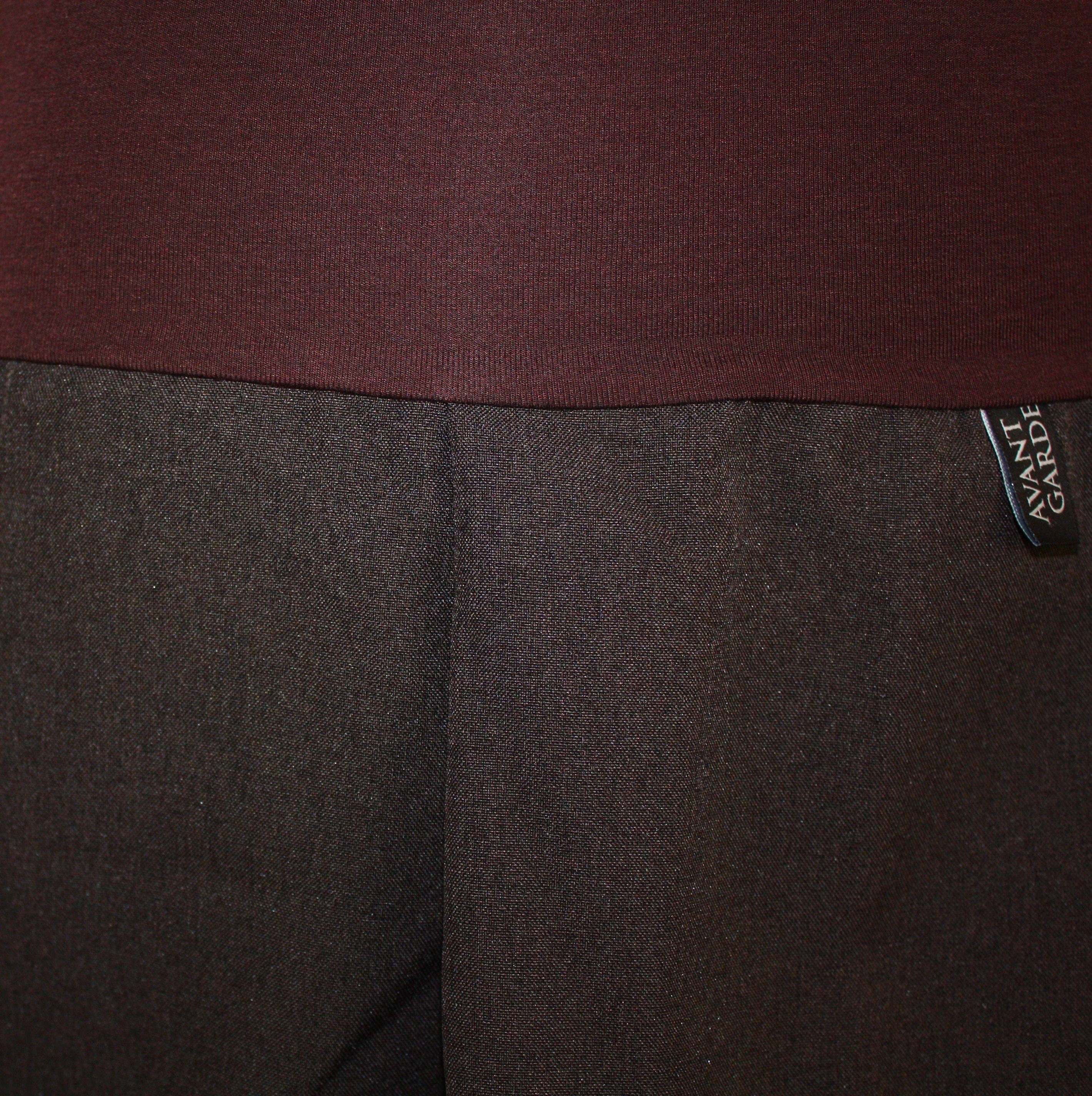 dunkle design Ballonrock Grau Braun Meliert 51cm Elastischer Bund günstig online kaufen