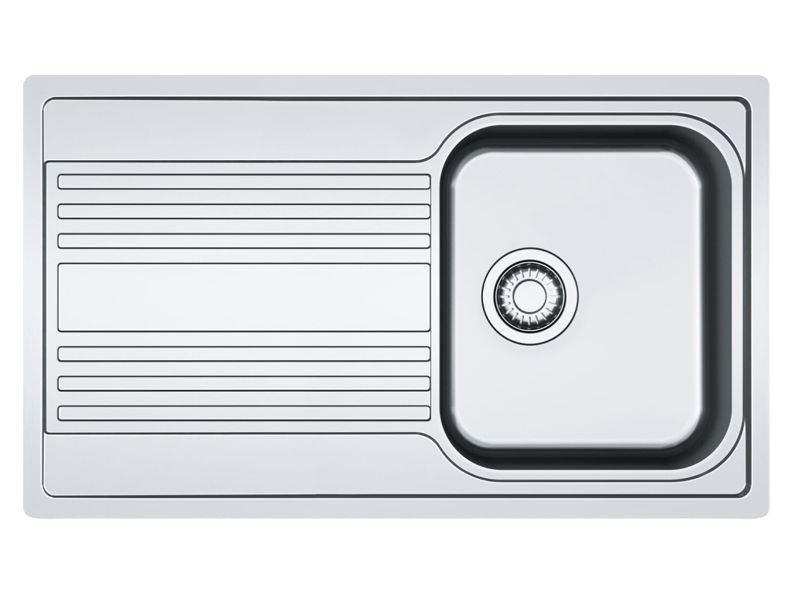 FRANKE Edelstahlspüle, rechteckig, 86/51 cm, (1 St)