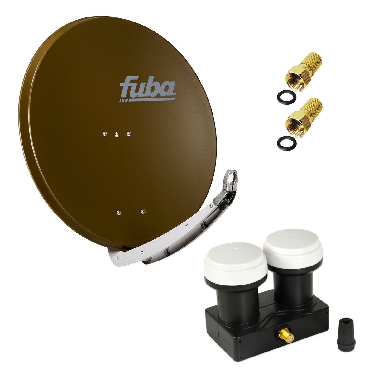 fuba SAT Anlage DAA 850 B ALU Braun Single Monoblock SAT-Antenne