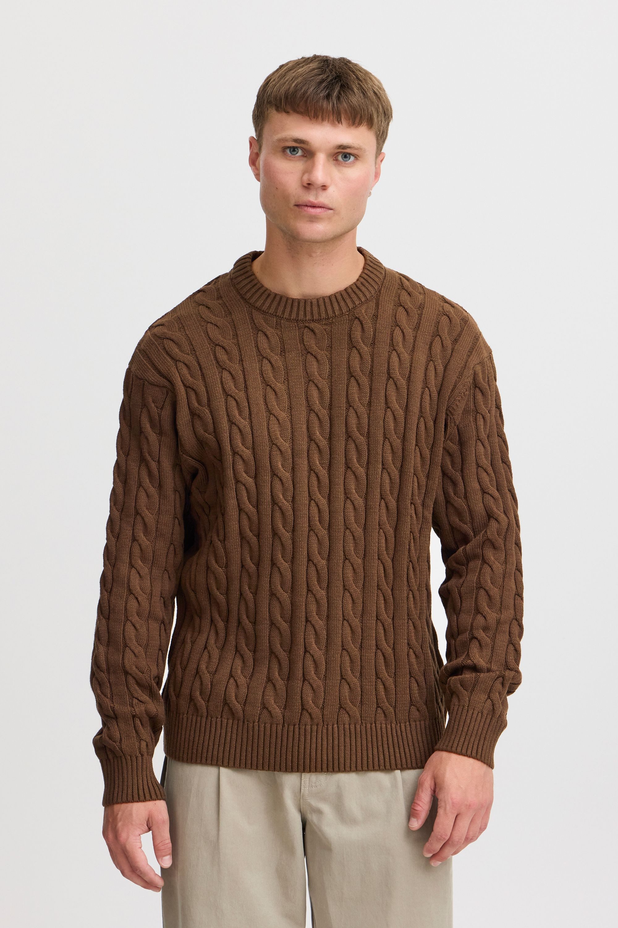 !Solid Strickpullover SDMALCOLM Schöner Strickpullover mit Zopfmuster günstig online kaufen