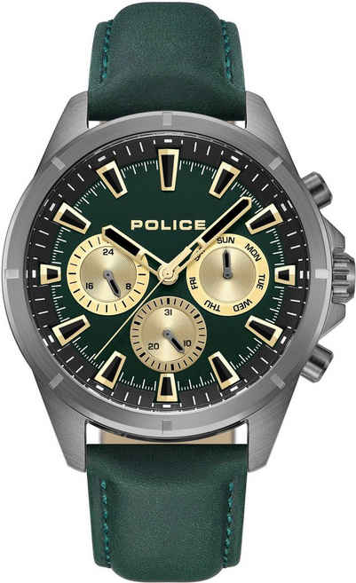Police Multifunktionsuhr MALAWI, PEWJF0005801, Armbanduhr, Quarzuhr, Herrenuhr, Datum