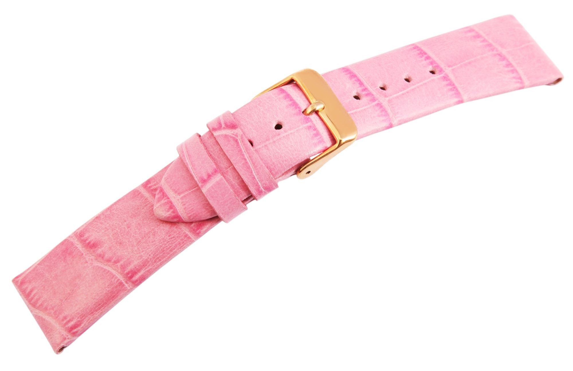 Steinmeister Uhrenarmband 8000147 Echtleder-Uhrenarmband, rosa, 20 günstig online kaufen