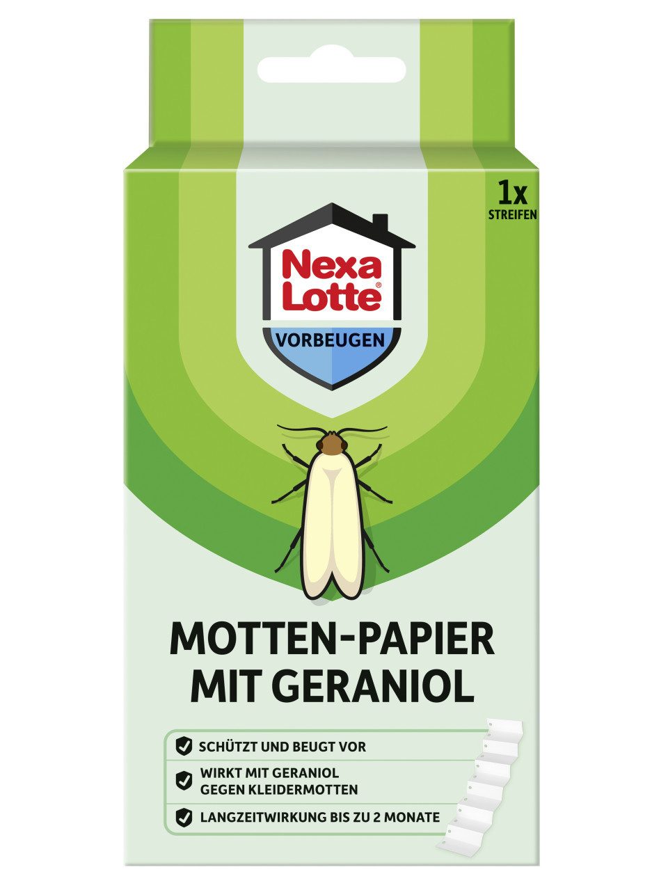 Nexa Lotte Insektenfalle Nexa Lotte Motten-Papier mit Geraniol