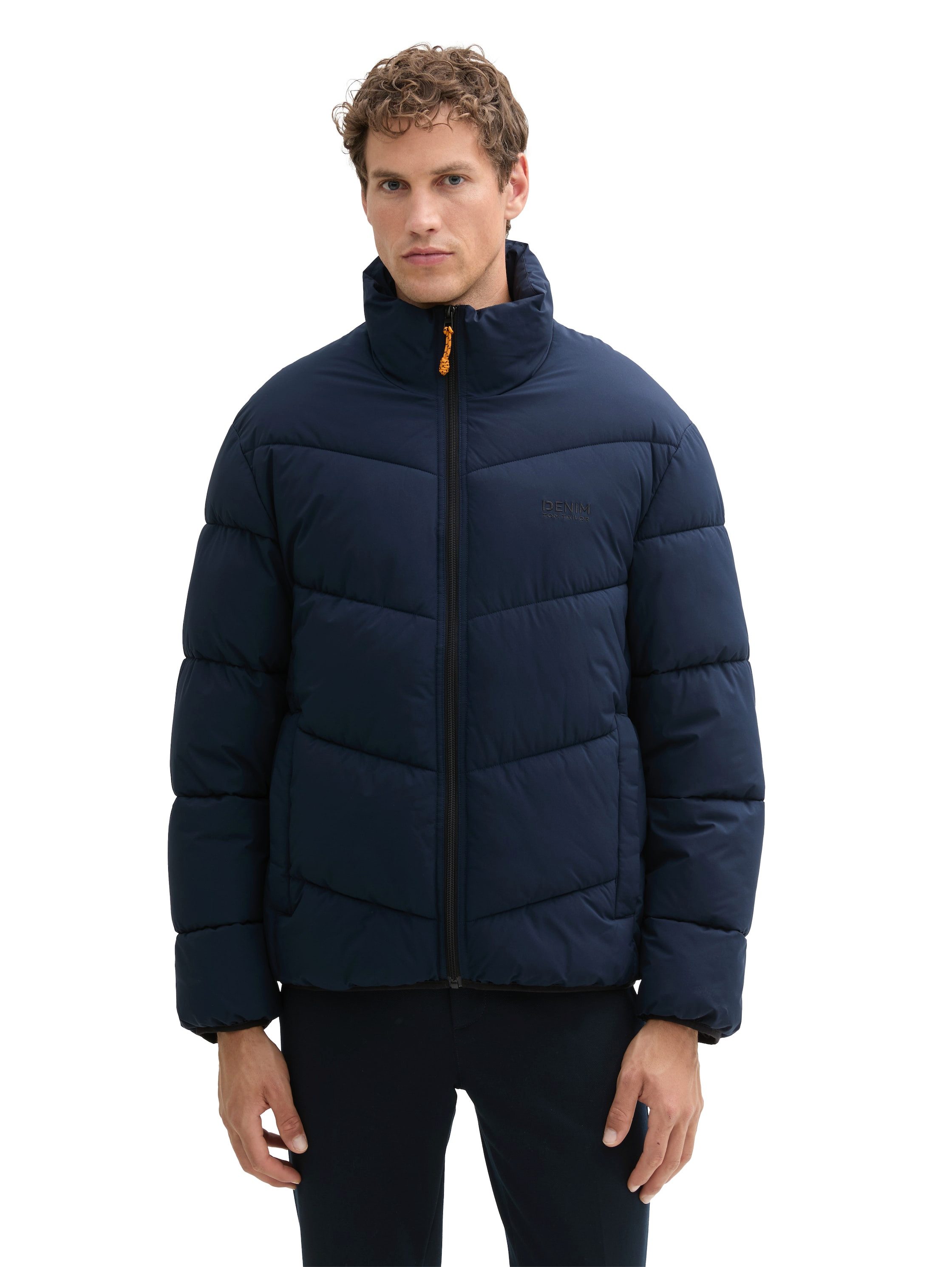 TOM TAILOR Denim Steppjacke mit Logoprint