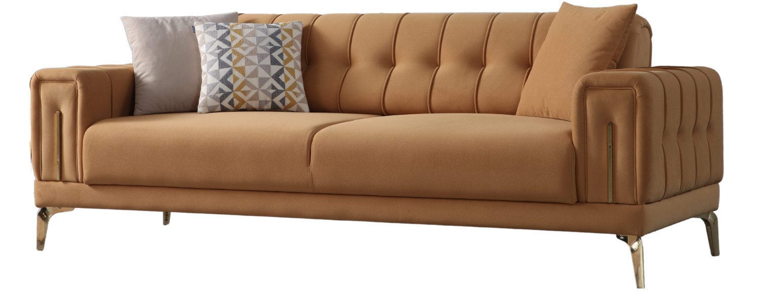 Villa Möbel Sofa Majesty, 3-Sitzer 1 Teile, mit Relax-/Bettfunktion durch umklappbare Rückenlehne
