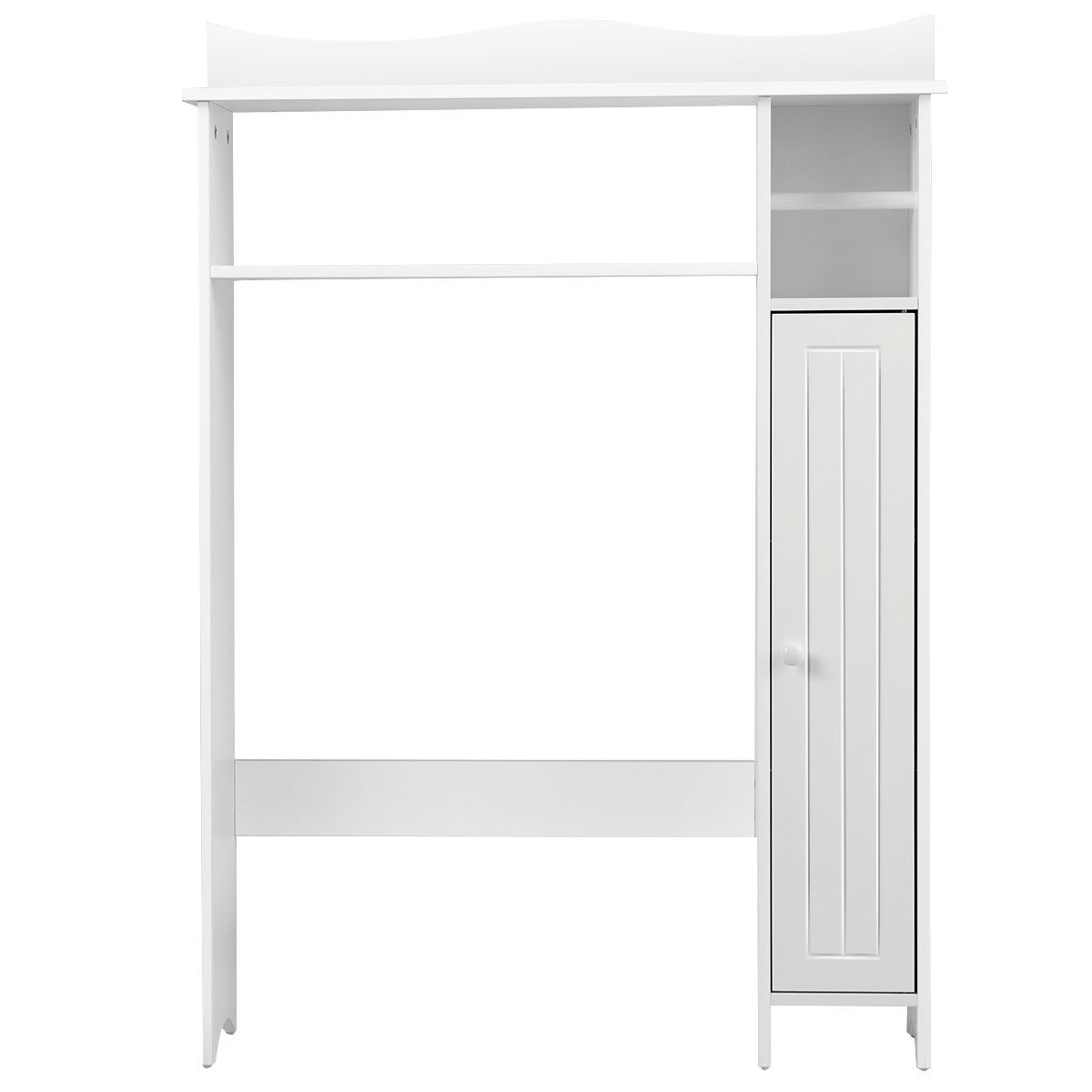 COSTWAY Badregal Toilettenregal, mit verstellbaren Regalen