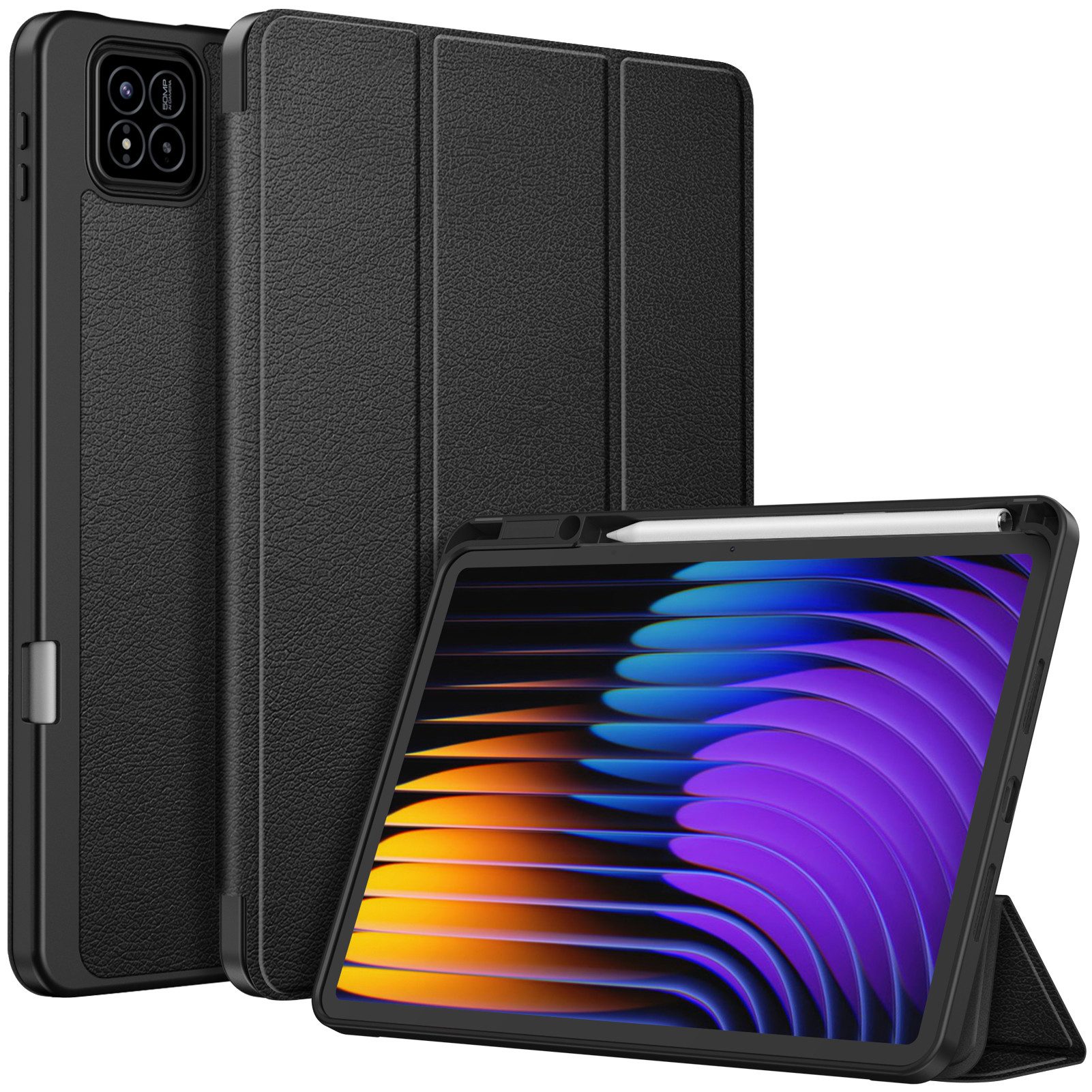 Fintie Tablet-Hülle für Xiaomi Pad 7/Pad 7 Pro 11.2 Zoll 2024-Soft TPU Rückseite Abdeckung, Schutzhülle mit Stifthalter und Auto Schlaf/Wach Funktion