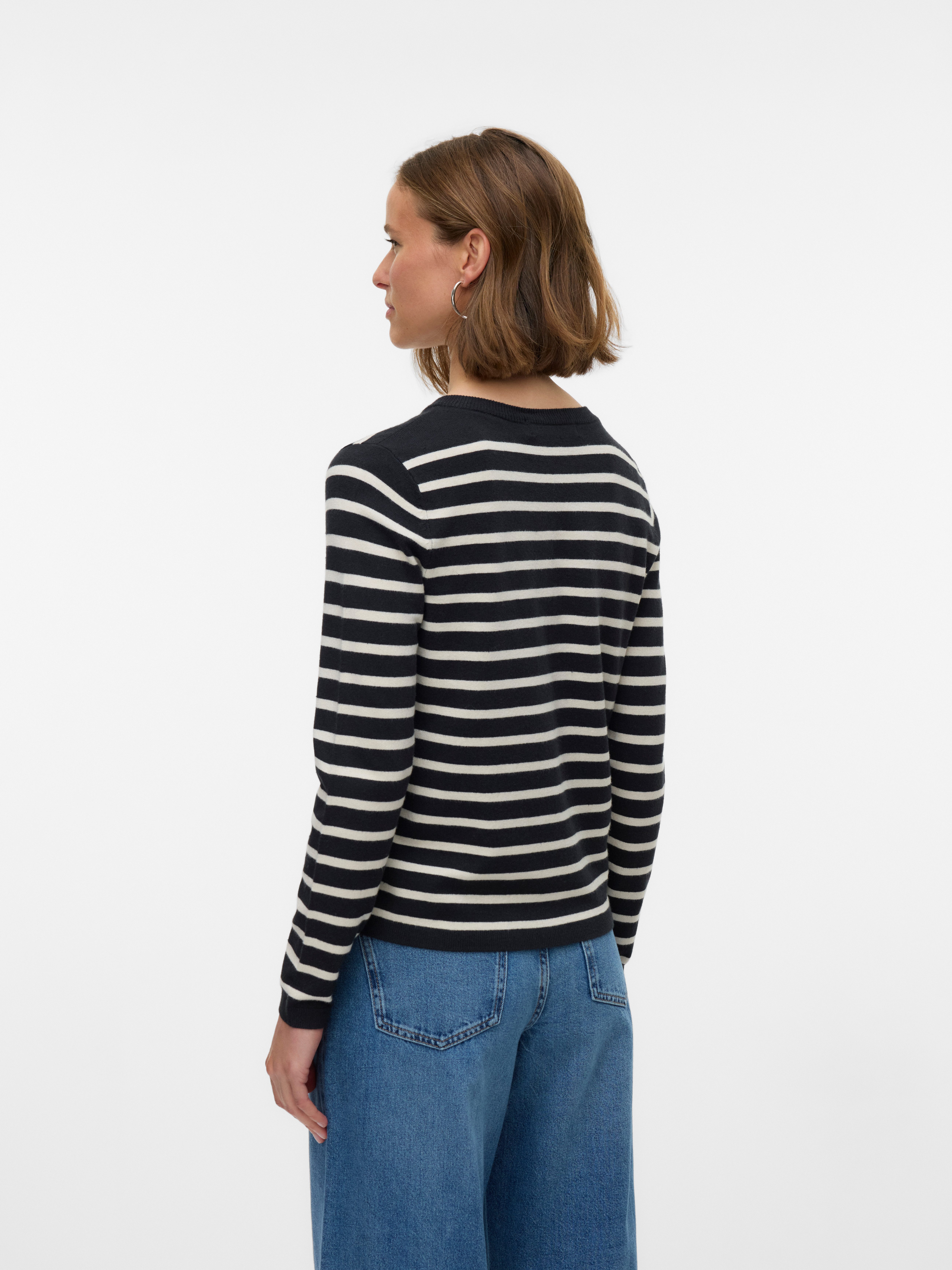 Vero Moda Strickjacke VMHAPPY LS O-NECK BUTTON CARDIGAN BOO günstig online kaufen