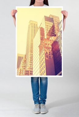 Sinus Art Poster Architekturfotografie  Wolkenkratzer in Manhattan NYC USA 60x90cm Poster