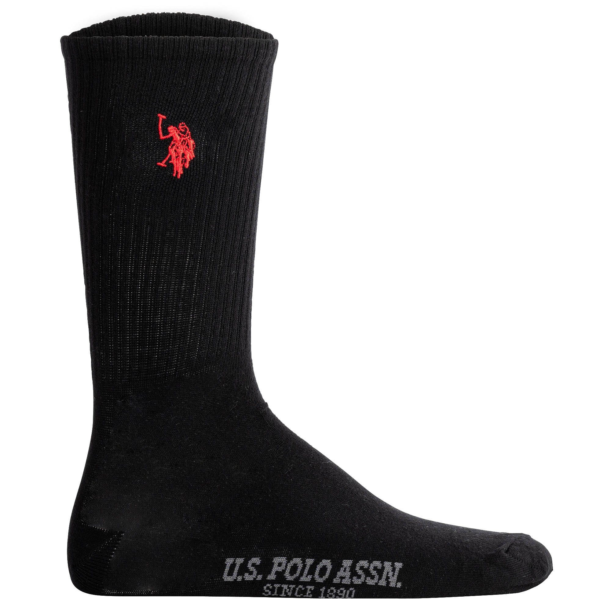 U.S. Polo Assn. Sportsocken Herren Socken 6er Pack Baumwolle (Packung, 6er Pack)