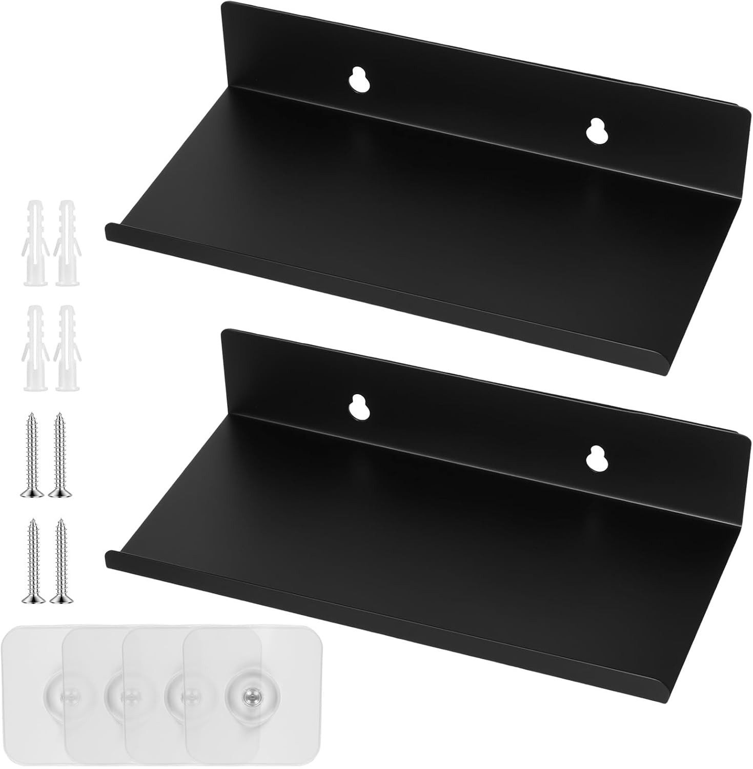 FELIXLEO Duschablage Duschablage, 2er Set Metallregal 20cm Wandregal für Bad Küche, 1-tlg.