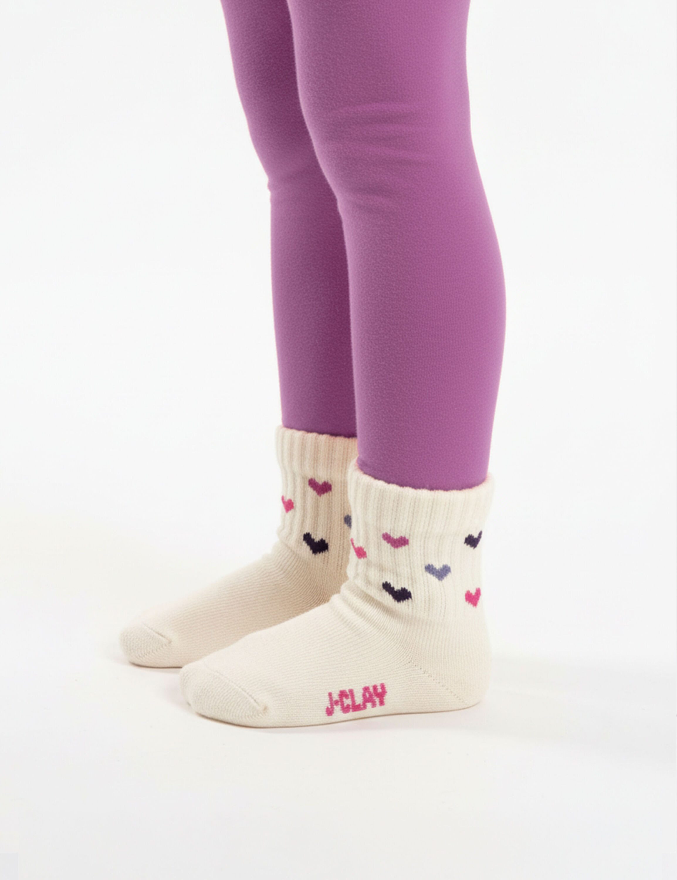 J.Clay Socken Set Purple Smile, Colour Hearts, GirlGang (3-Paar) Made in EU