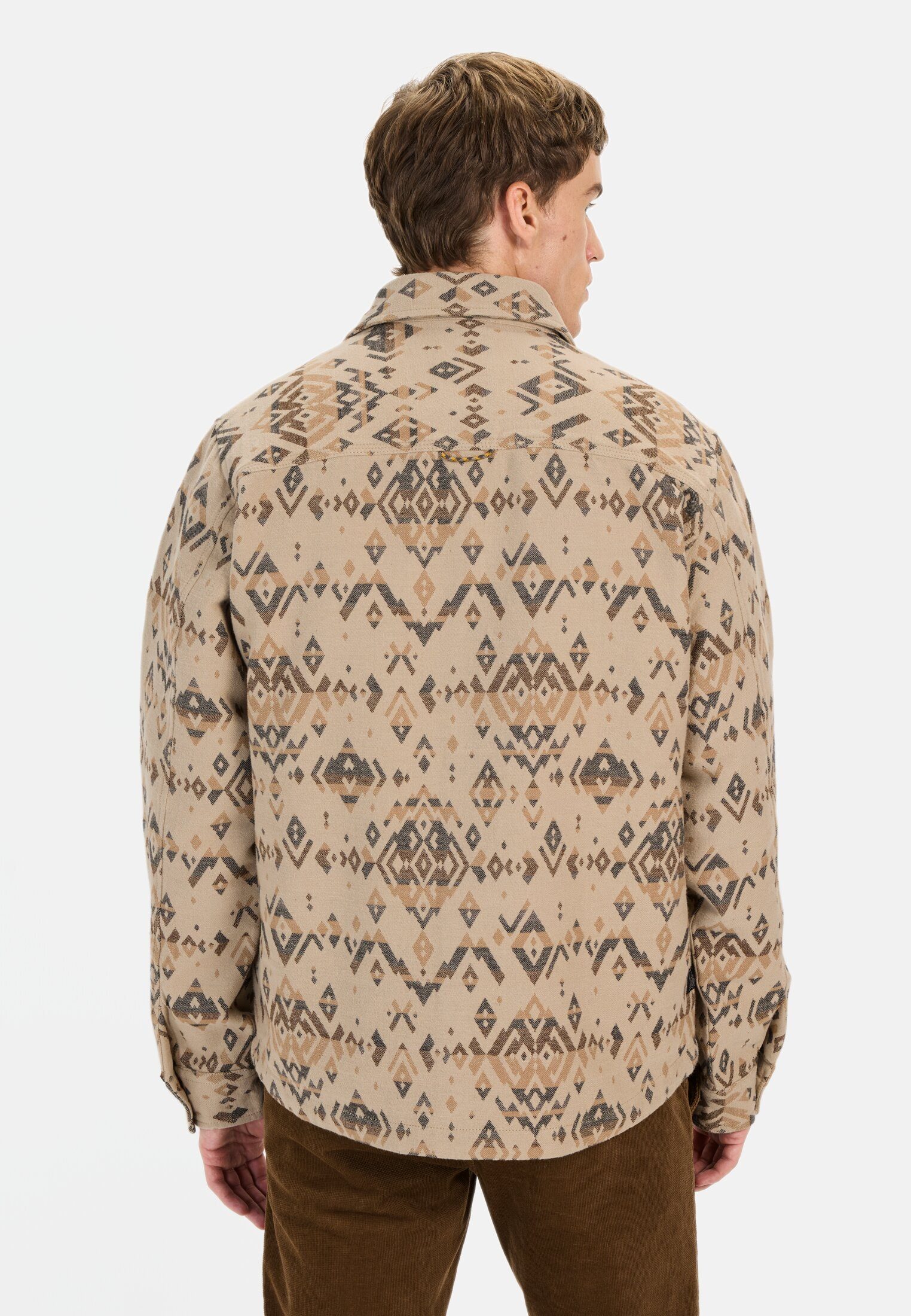 camel active Hemdjacke mit Jacquard-Muster günstig online kaufen
