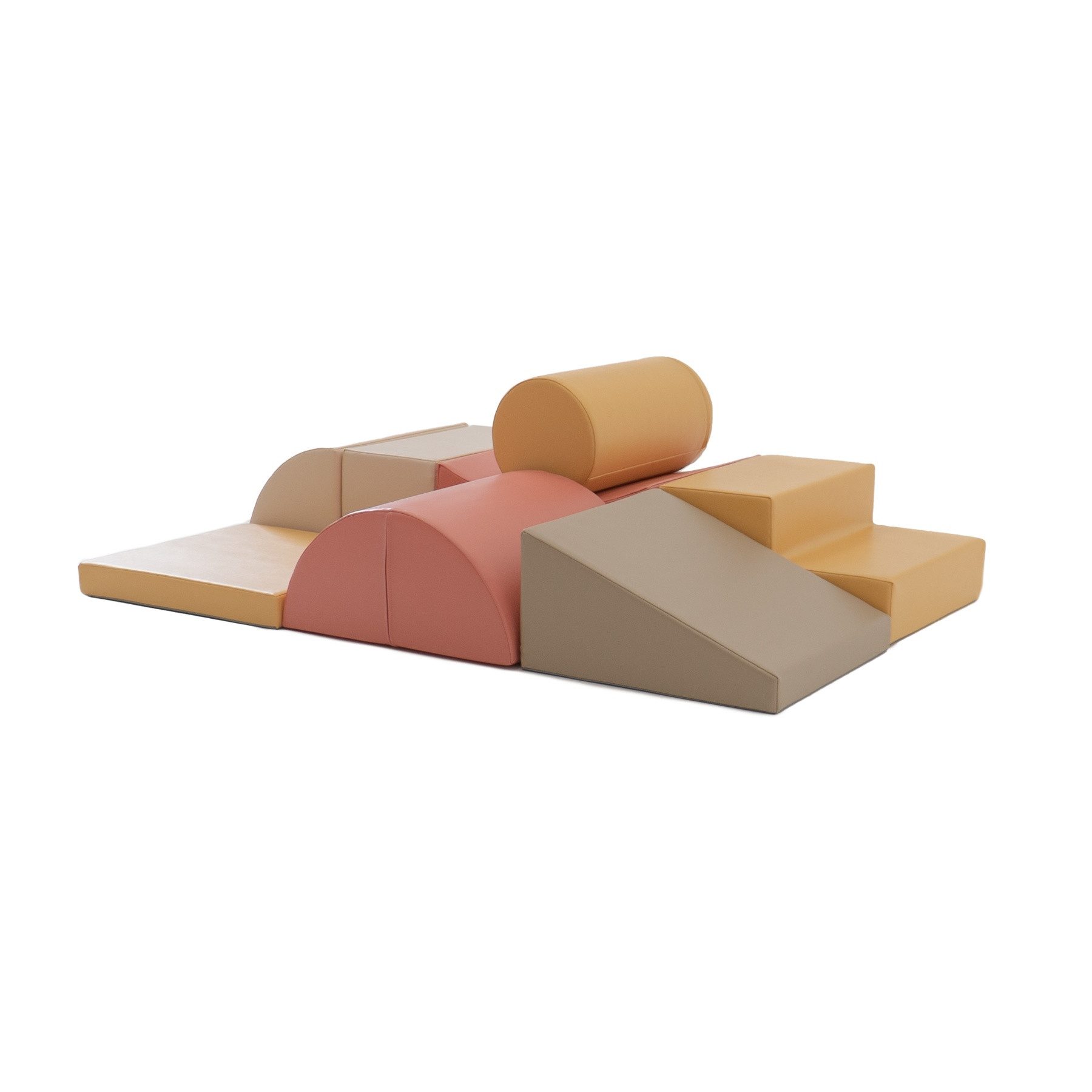 IGLUSoftplay IGLU SET 33 Adventurer - Beige/Grün/Pastell Schaumstoff-Bausteine Spielbauklötze, Produktursprung: Lettland, Altersempfehlung: 1–5 Jahre,1 kg, UK) – Bild 3 von 5