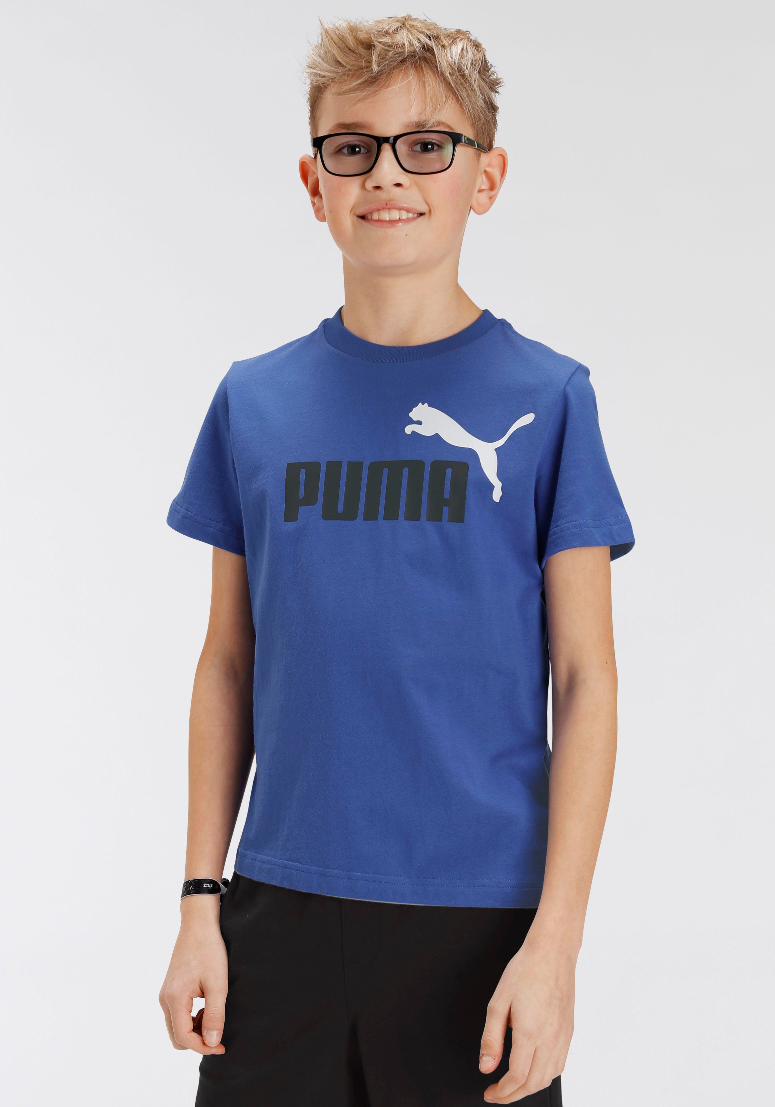 PUMA Jogginganzug SHORT JERSEY SET - für Kinder (2-tlg) blau | Jogginganzüge