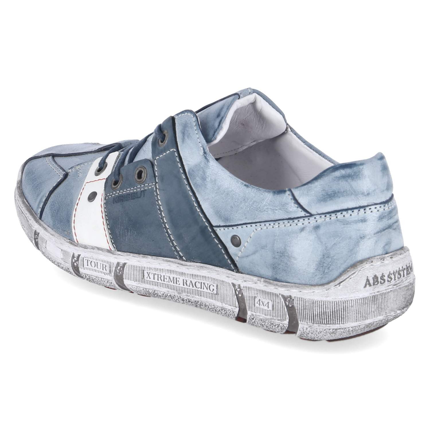 KRISBUT Krisbut 5770-3 Herren Glattleder blau-kombi Schnürschuh