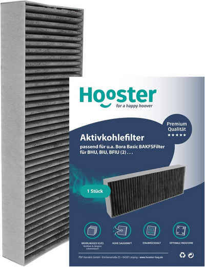 Hooster Luftfilter 1 Aktivkohlefilter für Bora Basic BAKFS Filter kompatibel mit Bora, Kochfeld BIU BHU und BFIU