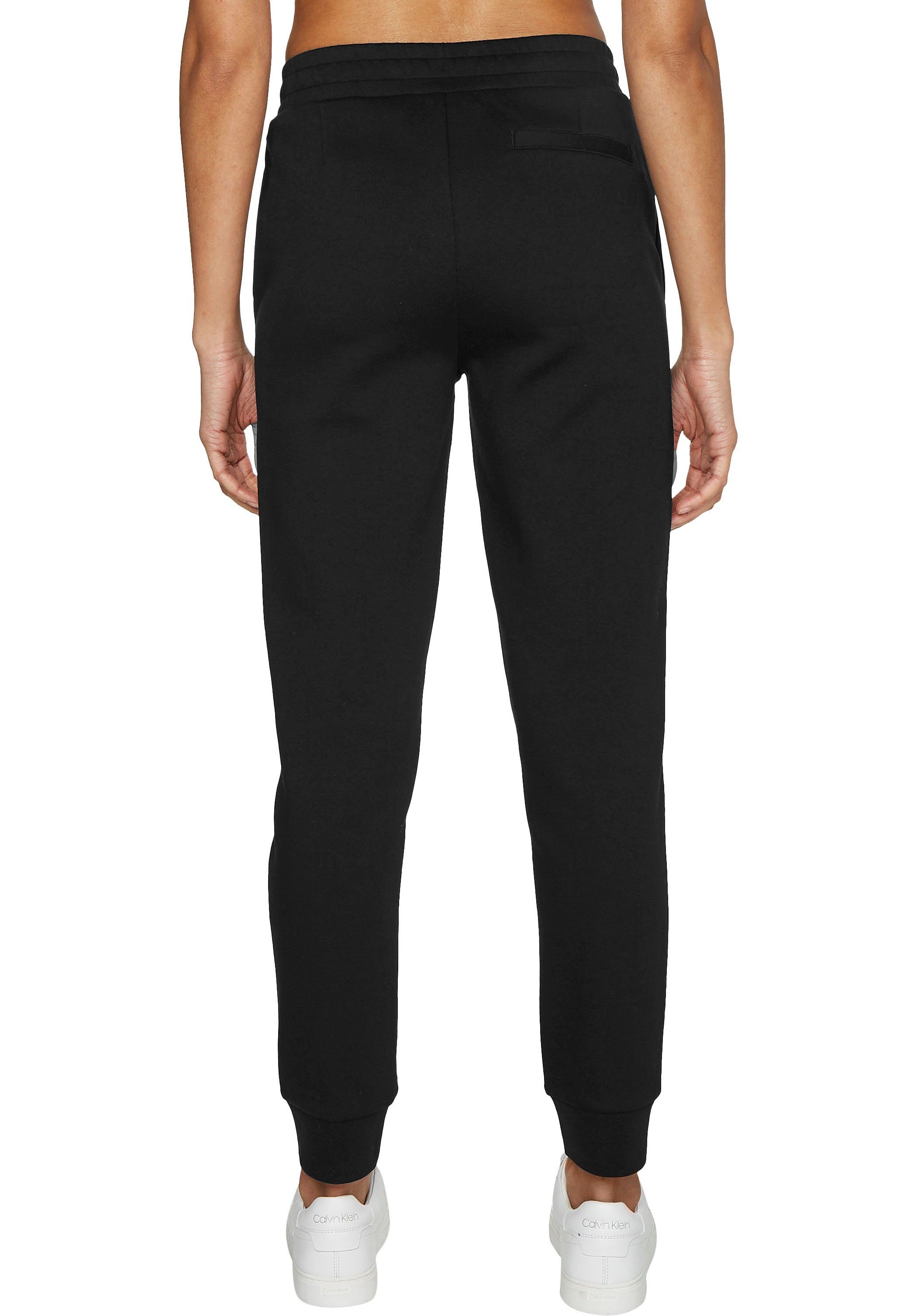 Calvin Klein Sweathose Black Ck kontrastfarbenem mit Logo Klein Calvin