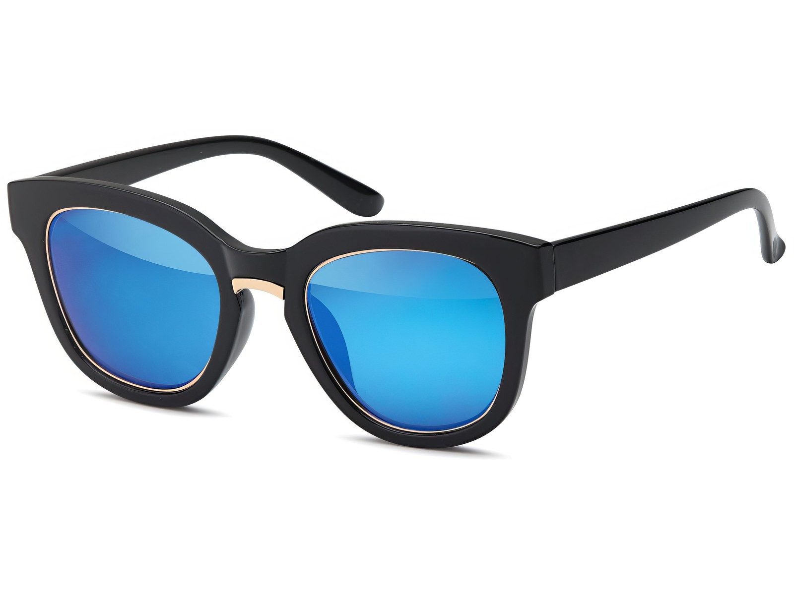 styleBREAKER Sonnenbrille Nerd Sonnenbrille mit Kunststoff Metall Rahmen (1-St)