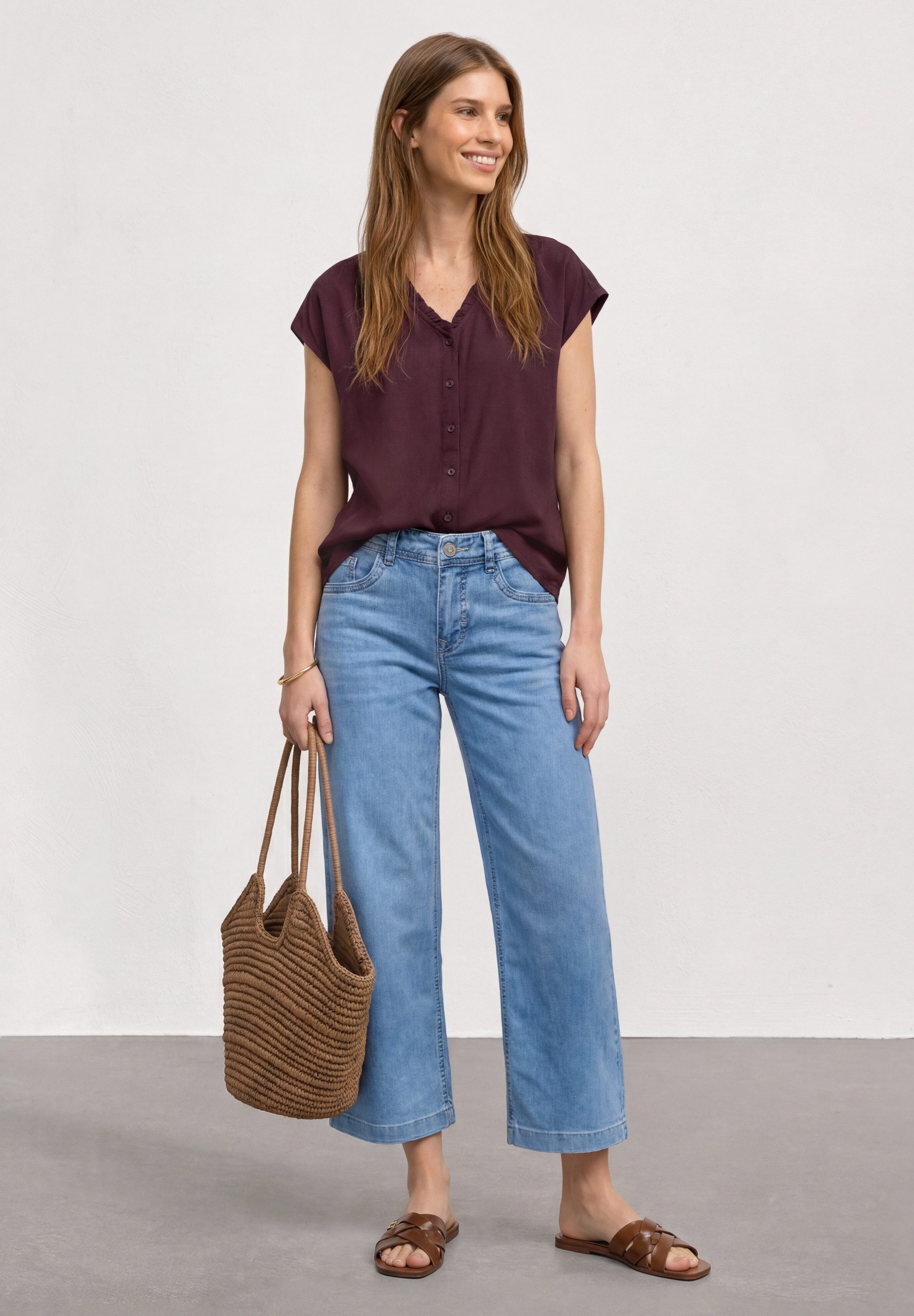STREET ONE Shirtbluse mit Rüschendetails