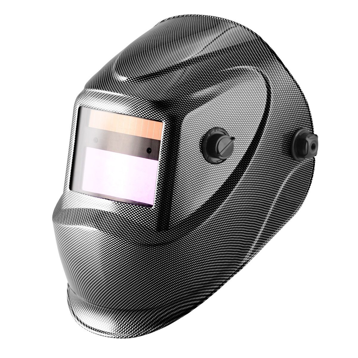 STAHLWERK Schweißhelm ST-450RC Vollautomatik Schweißerhelm Carbonoptik (Set, 1-tlg., Set), einstellbare Parametern