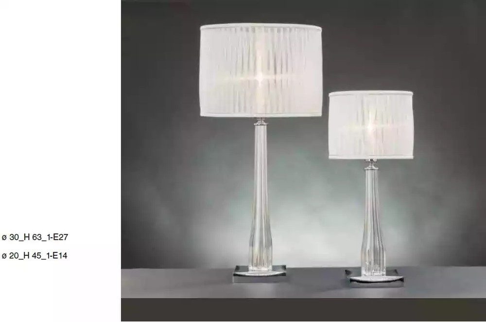 JVmoebel Tischleuchte Klassische Tischlampe in Weiß mit luxuriösem Design, Leuchtmittel wechselbar, Made in Europa