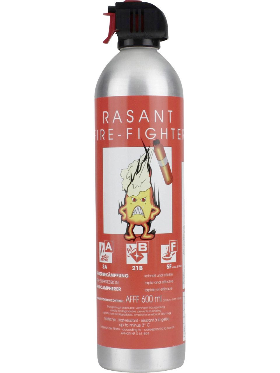 UNITEC Hubwagen Feuerlöschspray Inhalt: 600 ml, Schaum Löschmittel