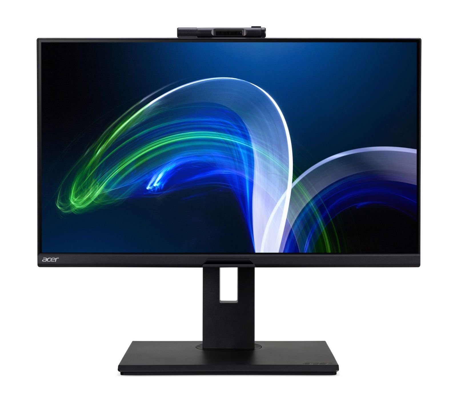 Acer B8 Monitor, B248Y, Schwarz TFT-Monitor (1920 x 1080 px, Full HD, 4 ms Reaktionszeit, 75 Hz, IPS, Kamera, Lautsprecher, HDR, Kopfhörerbuchse, Höhenverstellbar)