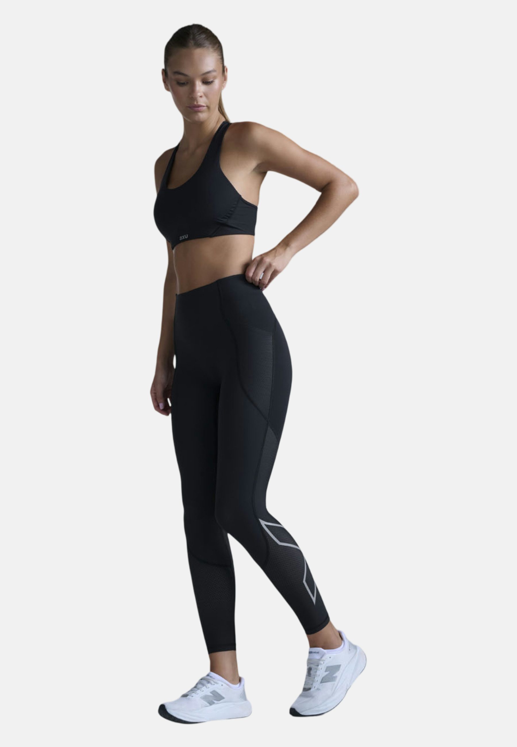 2xU Lauftights Aero Mesh Hi-Rise Tights (1-tlg)