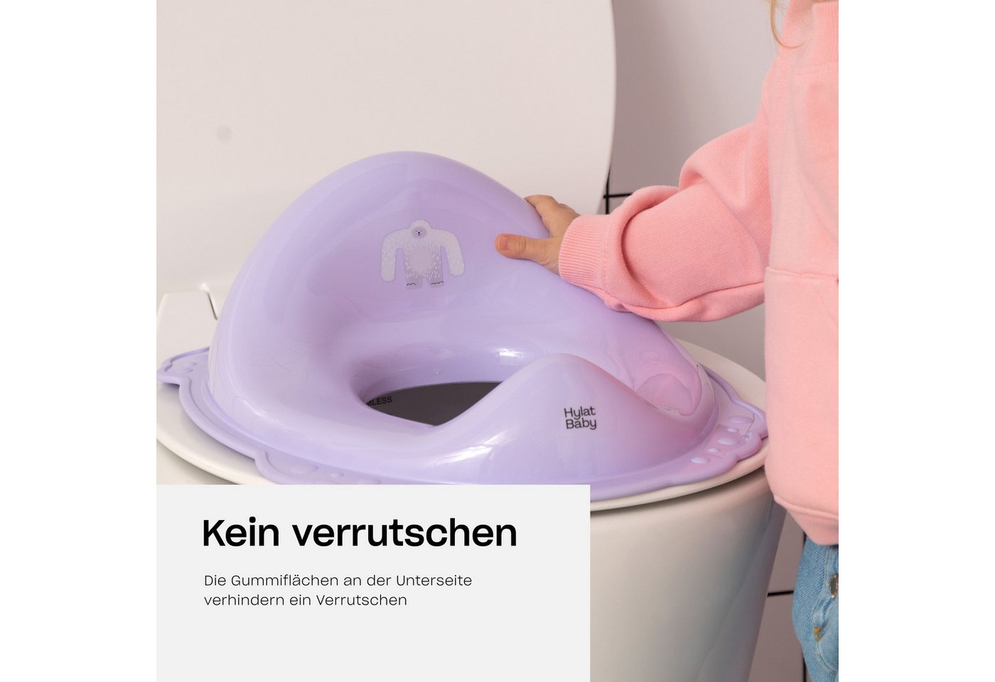 Thumbnail - Hylat Baby Baby-Toilettensitz Toilettensitz Kinder, für Mädchen und Jungen, 13 cm