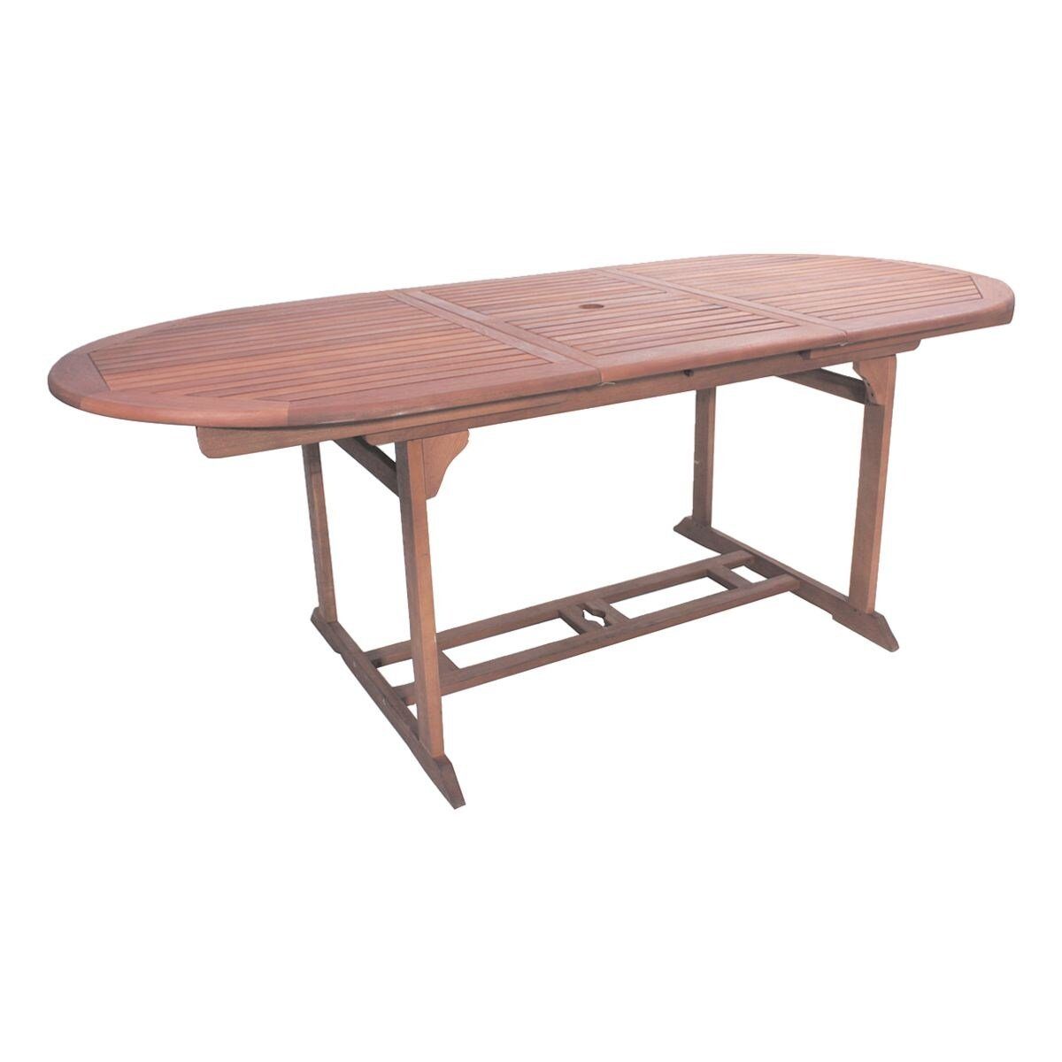 Garden Pleasure Gartentisch Stockholm, oval, ausziehbar 120 - 150 cm