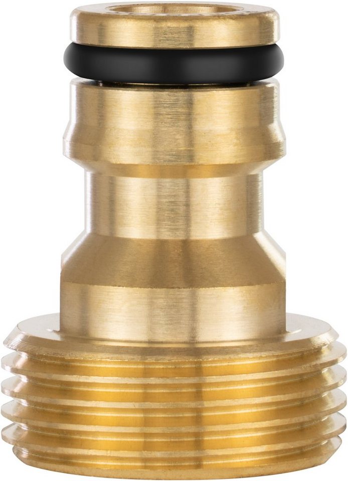 Poppstar Anschlussstück Wasserhahn-Schlauchadapter mit Außengewinde und Steckkupplung, (1-tlg., für Gartenschlauch), Gewinde 3/4" AG