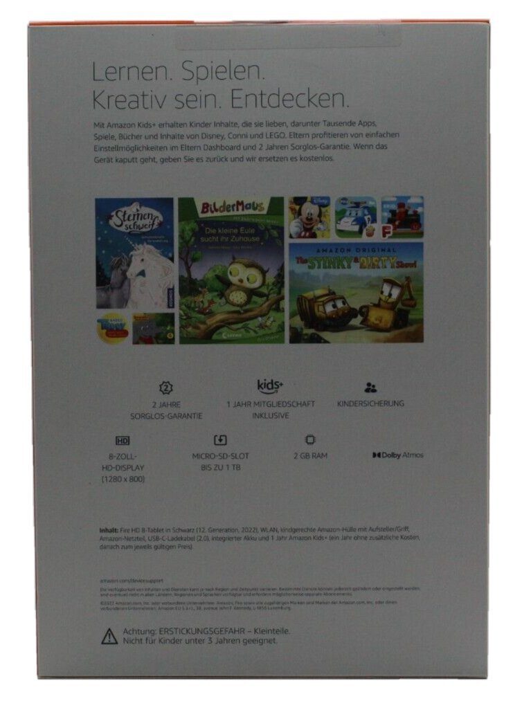 2022 Fire OS, 32 Rot Kindergerecht) GB, (8", Tablet Kids 8 Amazon HD Tablet Fire