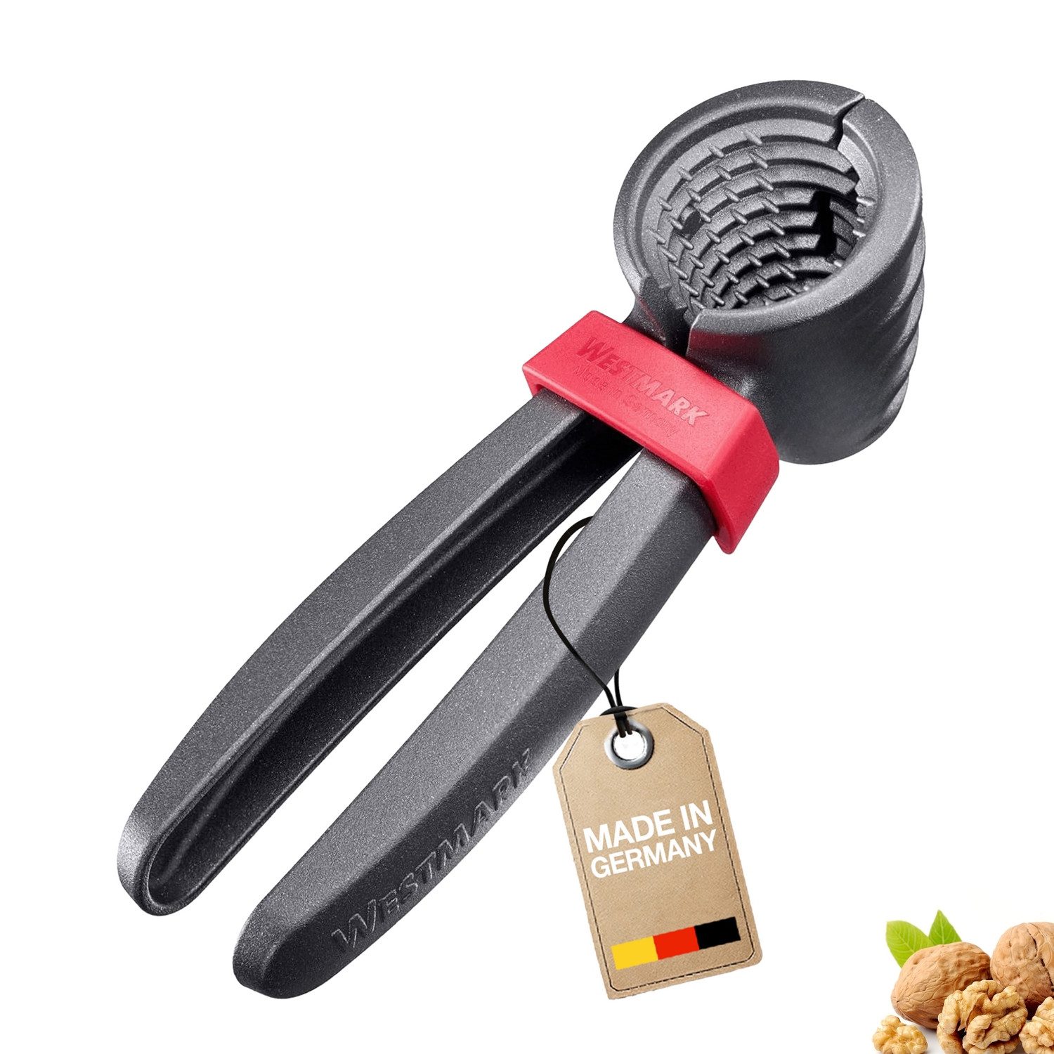 WESTMARK Щипцы для орехов und Sektzange, extra große Öffnung für Walnüsse, mit Klammer, Nusspro