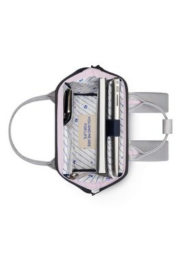 CABAIA Tagesrucksack Adventurer S Iridescent (3-tlg), Holografischer Rucksack mit zwei Vordertaschen