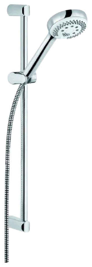 Kludi Brausegarnitur »LOGO«, Höhe 62 cm, 3 Strahlart(en), Komplett-Set, 3 Strahlarten, chrom