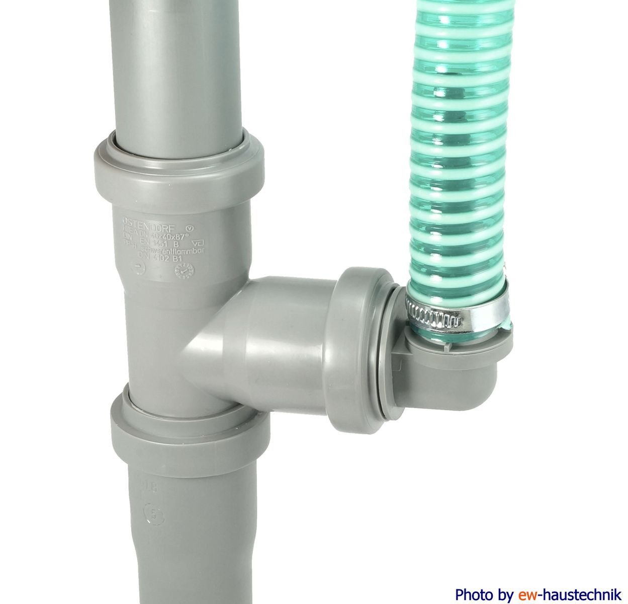 Airfit GmbH & Co. KG Ablaufrohr Schlauchnippel, 90° gewinkelt DN 32/40/50