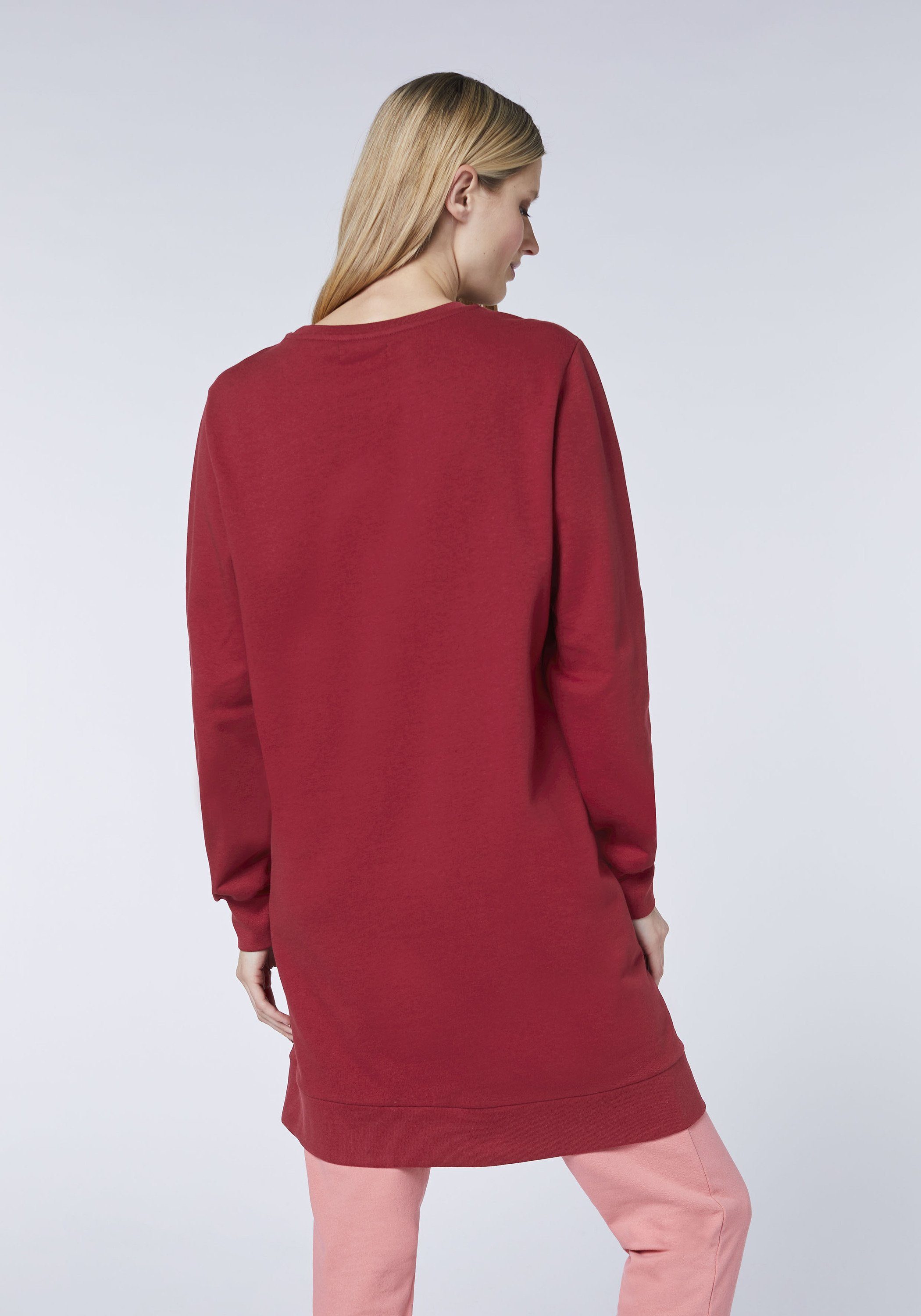 Oklahoma Jeans Sweatkleid mit kleinem Logo-Herz-Print