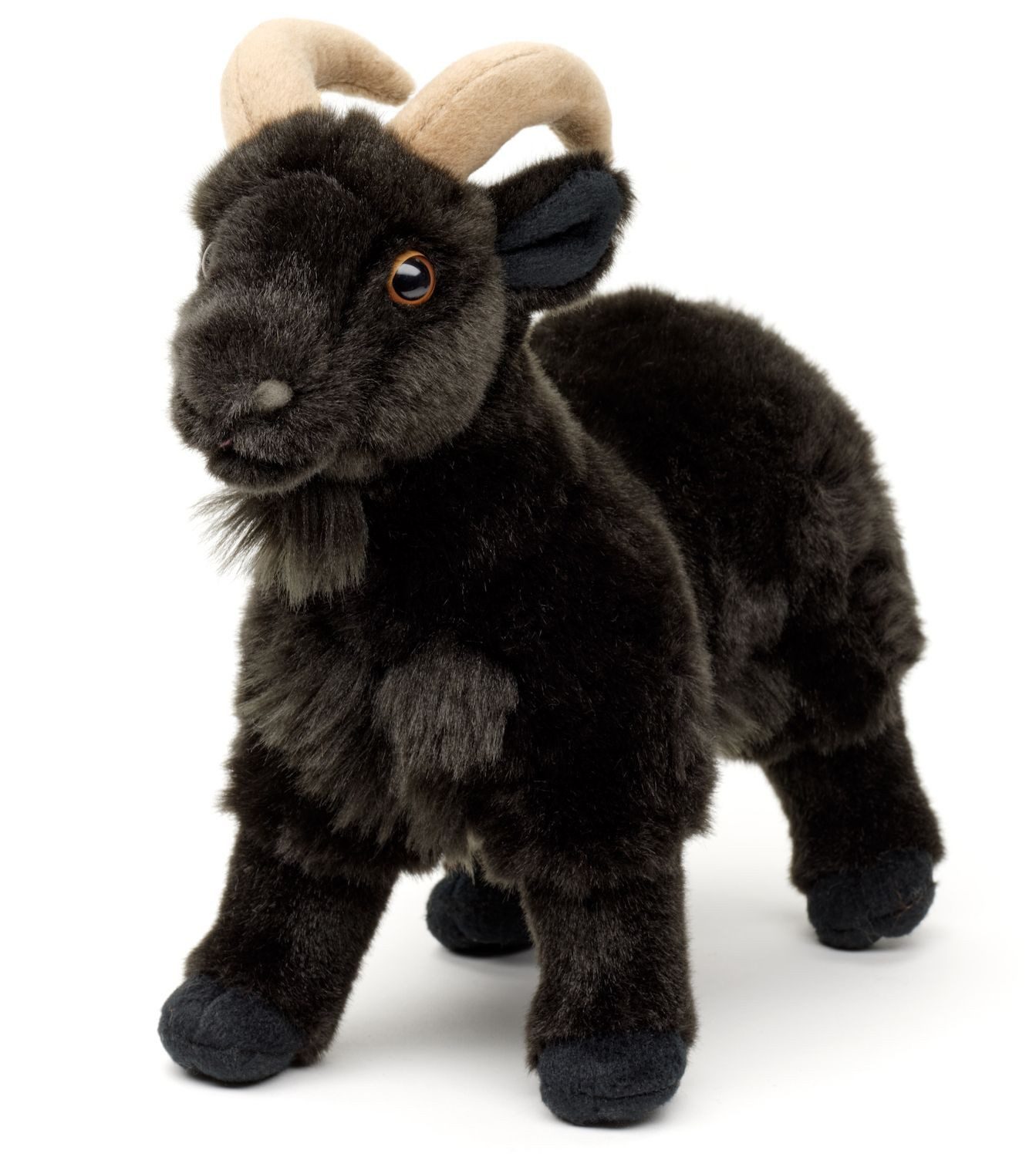 Teddys Rothenburg Kuscheltier Bergziege schwarz stehend 29 cm Plüschziege