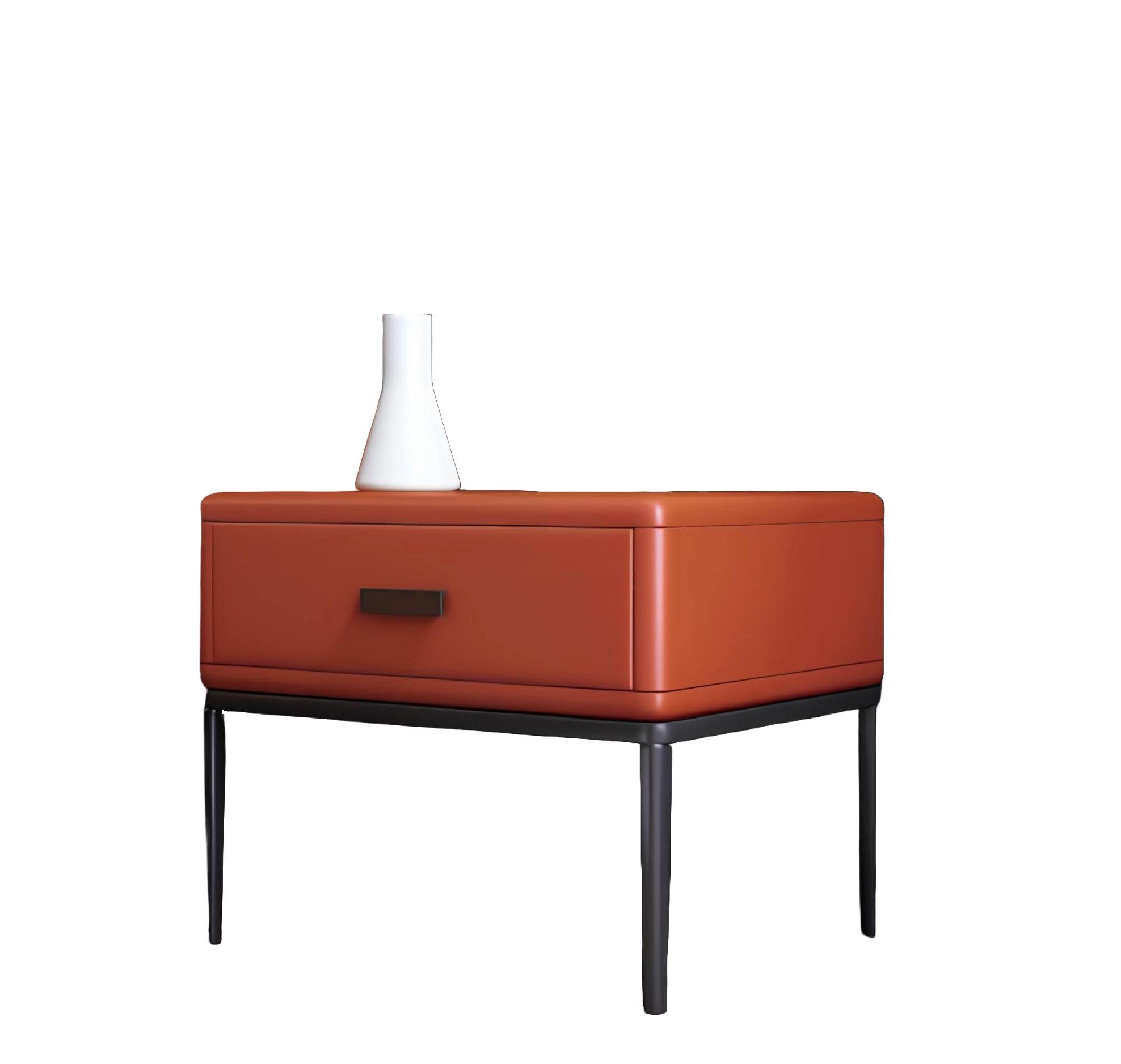 Xlmoebel Nachttisch Moderne Nachttisch-Konsole aus Holz mit Stauraum in Weiß (Nachttisch), Hergestellt in Europa