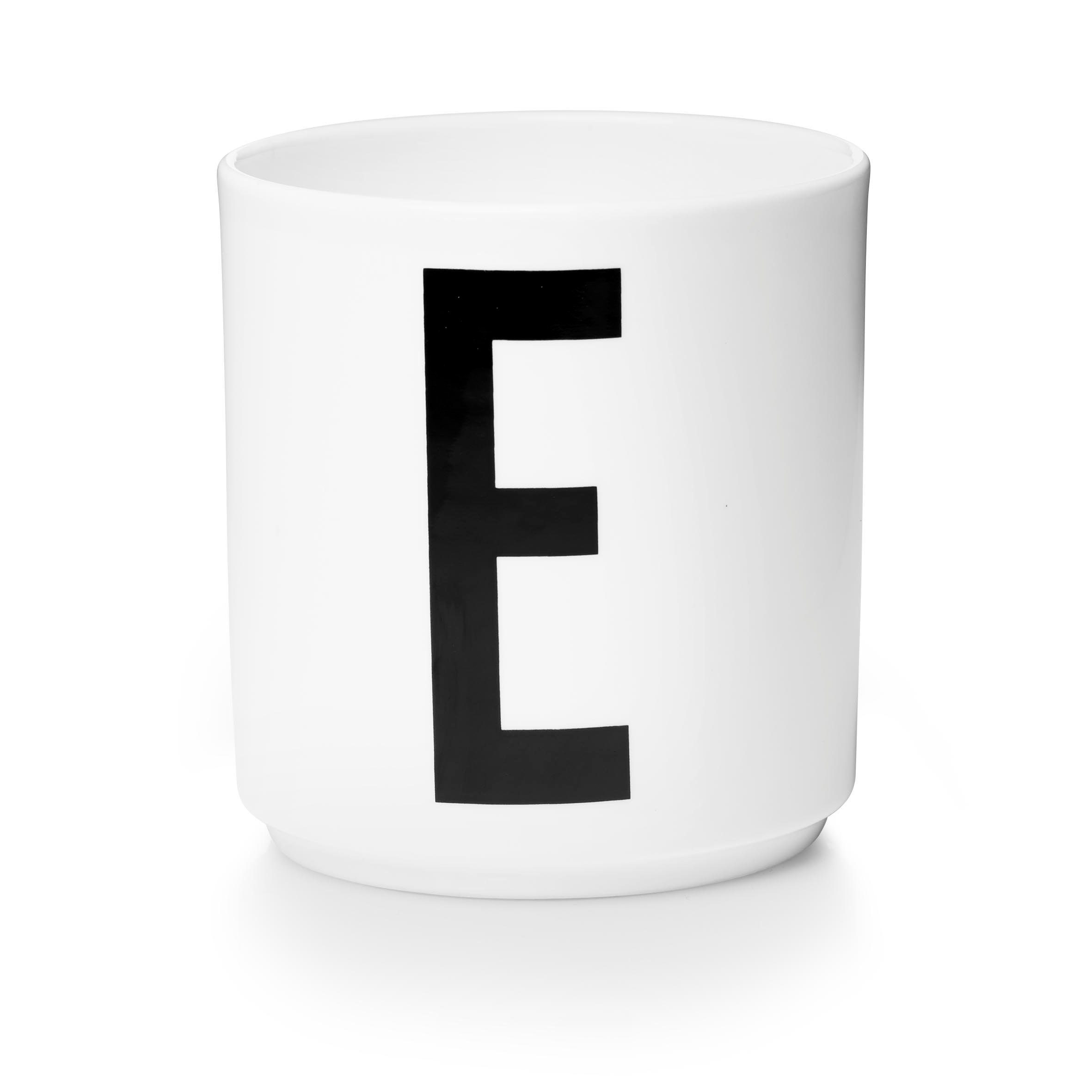 Design Letters Кружки Porzellanbecher Weiß E, Porzellan