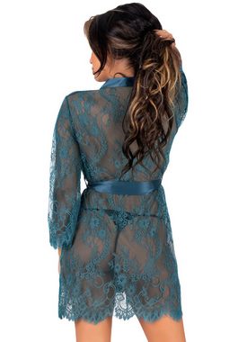 Livco Corsetti Fashion Kimono Kimono aus Spitze - petrol, transparent