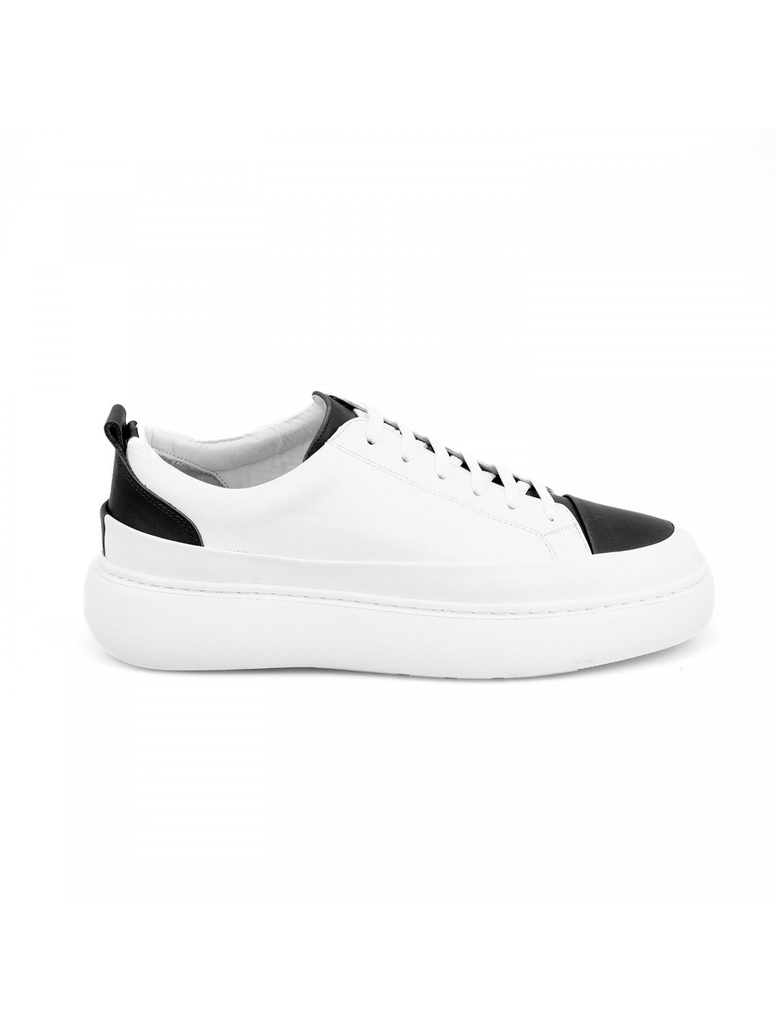 Desa Herren-Freizeitschuhe aus Leder mit Schnürung – Synthetiksohle, flach Loafer