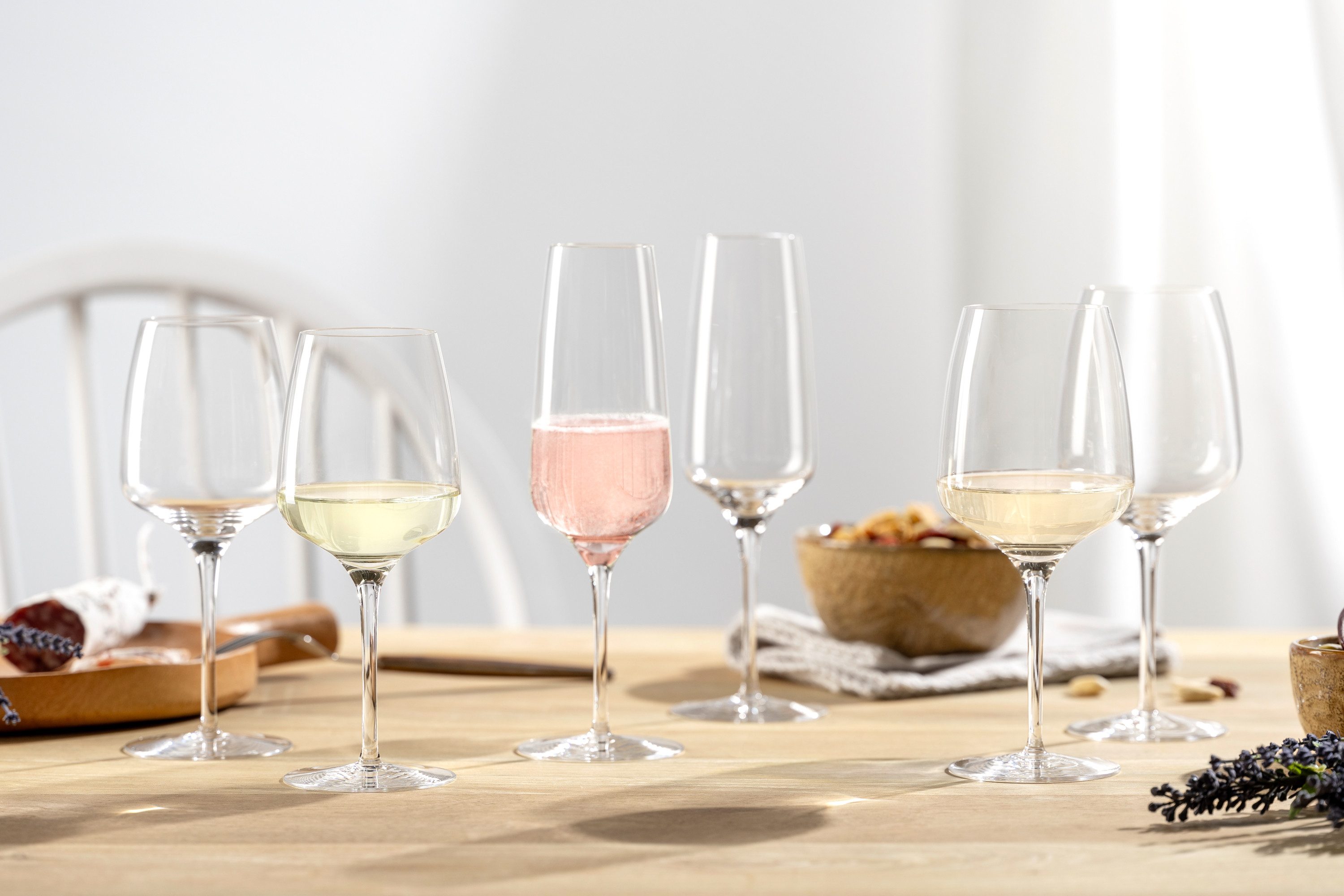 LEONARDO Weinglas Rieslingglas CESTI, 280 ml, 6er-Set, 6-tlg., Kristallglas, Kelchglas, spülmaschinengeeignet
