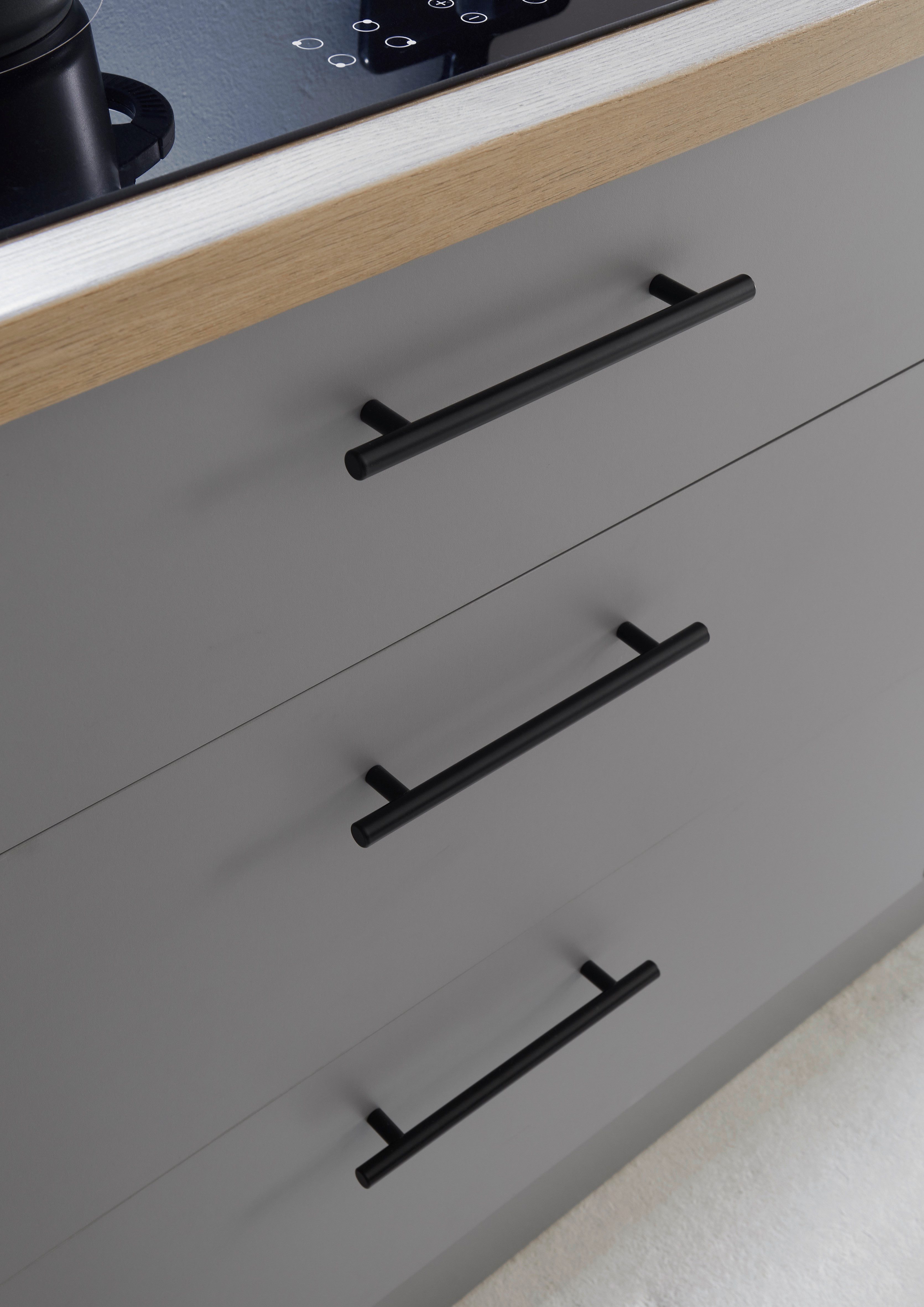 CENTRE DE CUISSON Meuble de cuisine KS-Malfi, largeur 320 cm, avec électroménager en option, plan de travail de 38 mm d'épaisseur