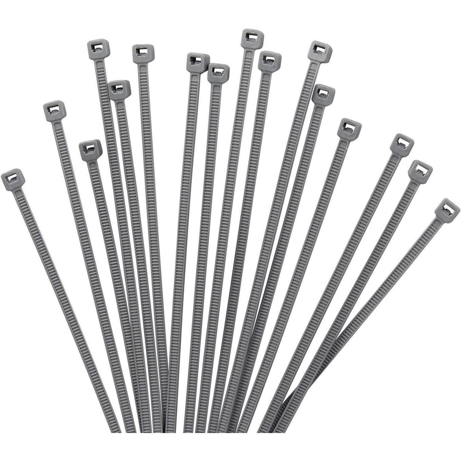 LuxusKollektion Kabelbinder Kabelbinder 1000 Stück 8,1 kg Zugfestigkeit UV 150 mm x 2.5 mm Grau